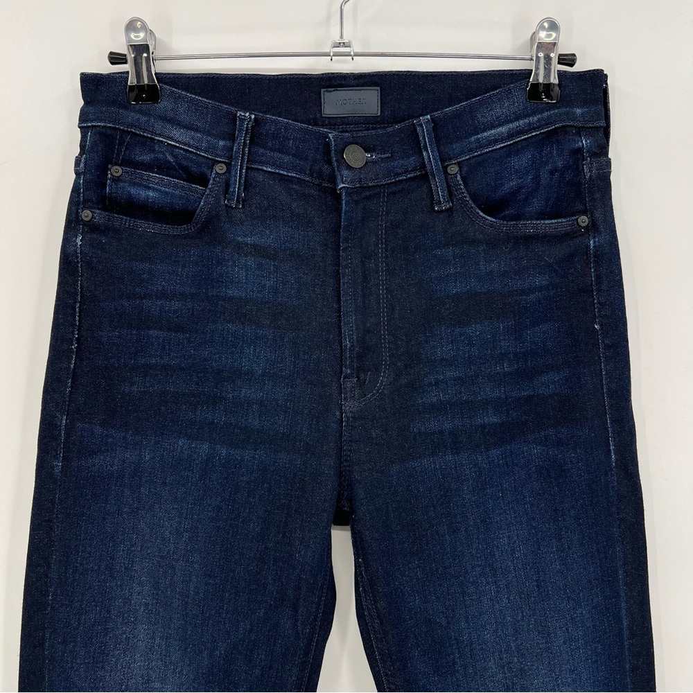MOTHER The Mid Rise Dazzler Ankle Jeans In Now or Never Dark Wash Size 28 - Picture 12 of 16